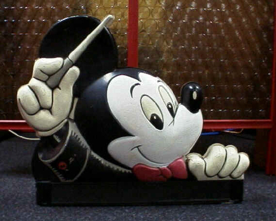 1960's Giant FANTASIA Disney Mickey Mouse Display