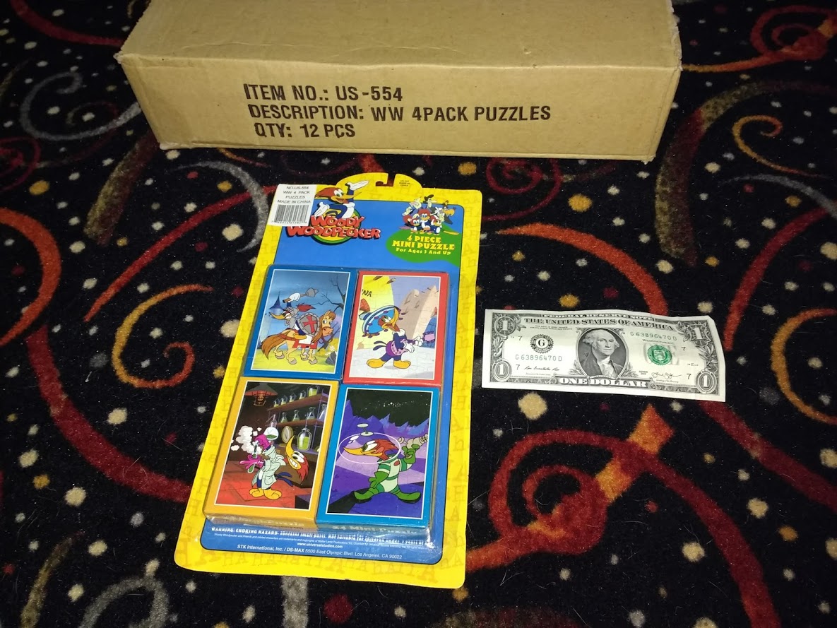 1990's Woody Woodpecker Puzzles NOS WHOLESALE LOT